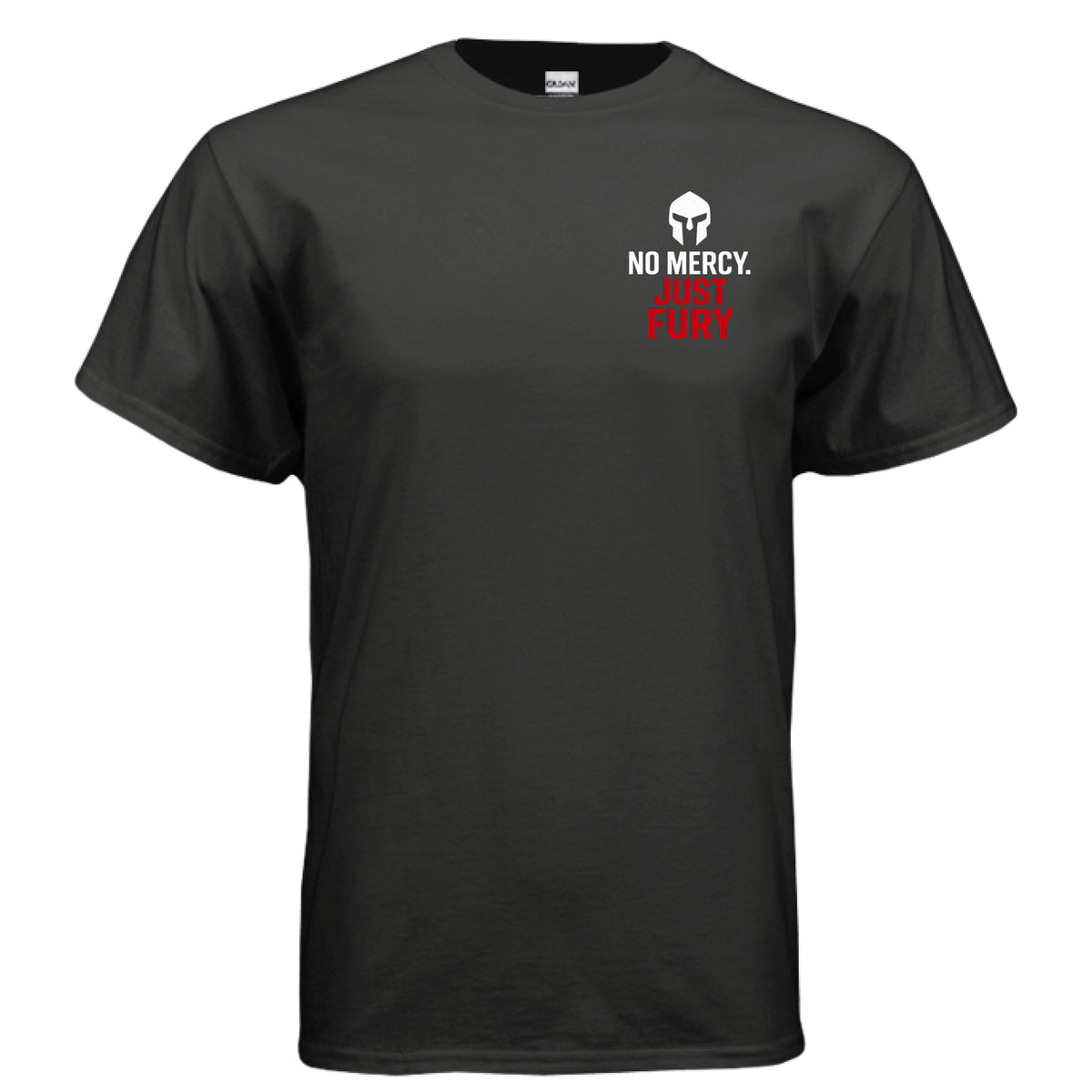 No Mercy Spartan graphic tee in black - Fear The Warrior