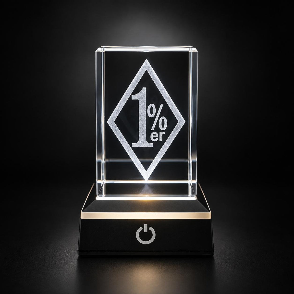 Custom K9 Crystal Engraving - Diamond