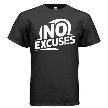 No Excuses graphic tee in black - Fear The Warrior
