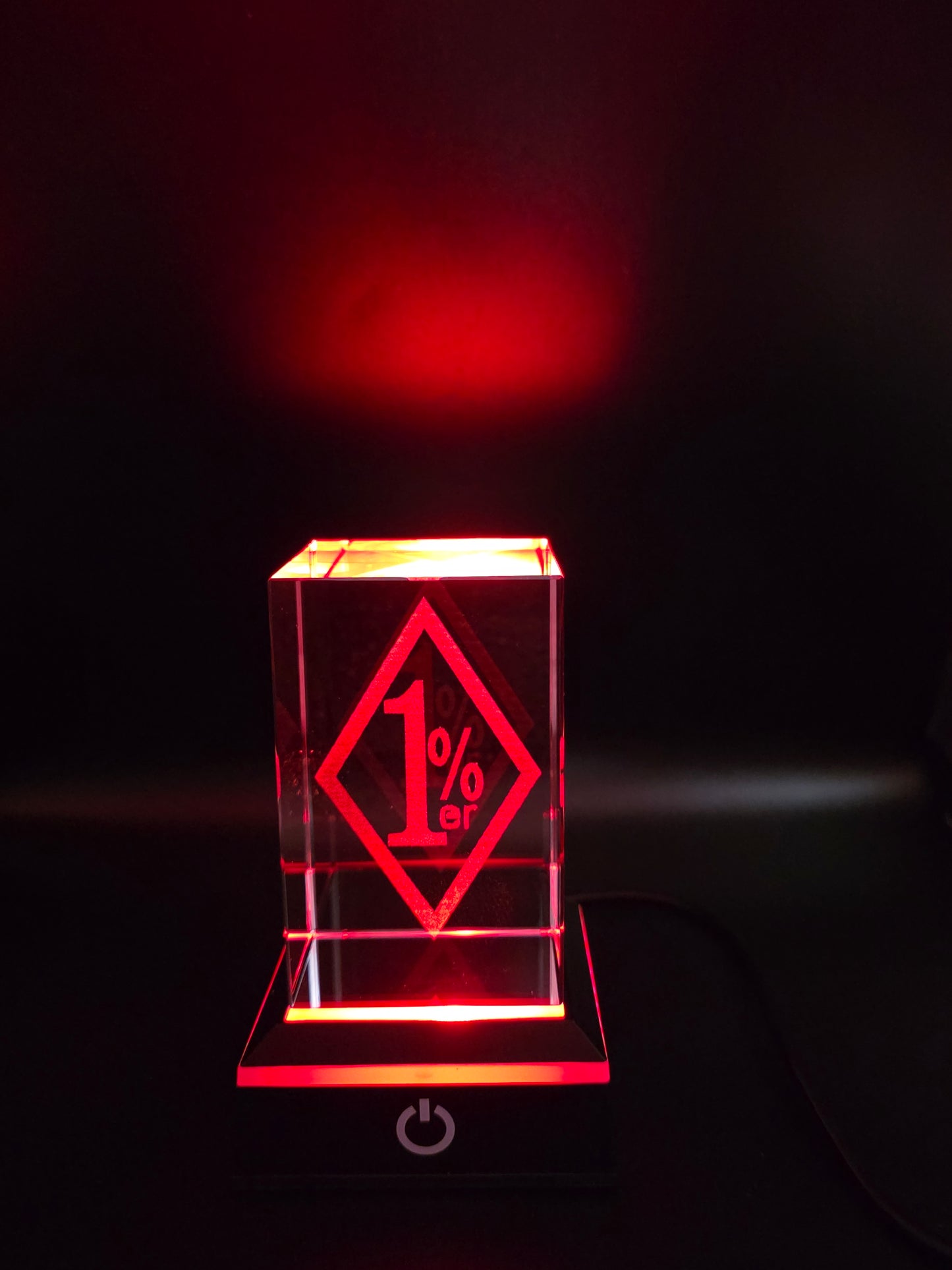 1%er Diamond K9 Crystal Engraving
