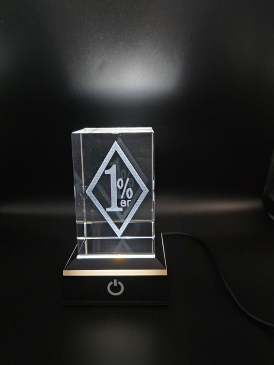 1%er Diamond K9 Crystal Engraving